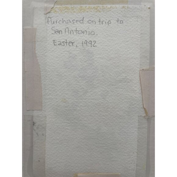 Original Watercolor Floral Painting Wooden Frame By D.D. Dale 1992 - Picture 3 of 7